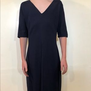 Eliza J Blue Dress with Gold Zipper Size 10